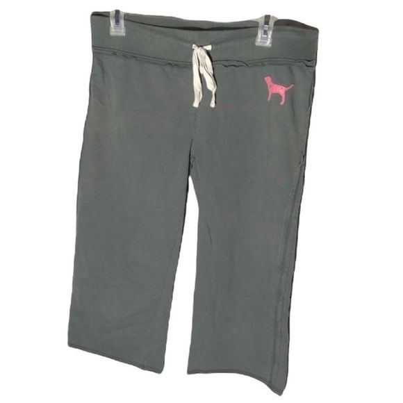 CROPPED PINK sweat pants - Picture 1 of 5
